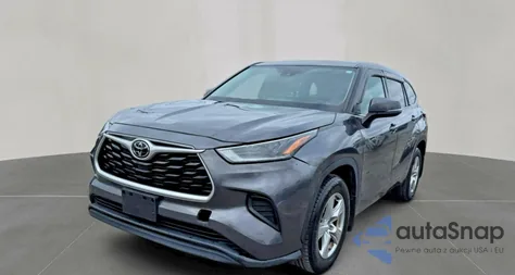 2021 Toyota Highlander L z USA, uszkodzony, nr VIN 5TDCZRBH2MS554363